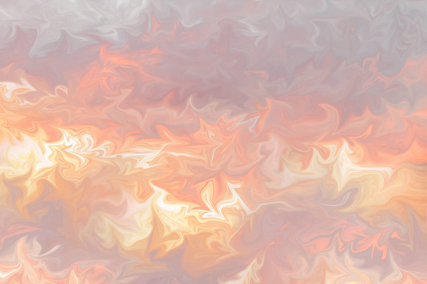 Liquify Abstract Pattern With Pink, LightSalmon, LightPink And Coral Graphics Color Art Form. Digital Background With Liquifying Flow - Valokuva, kuva