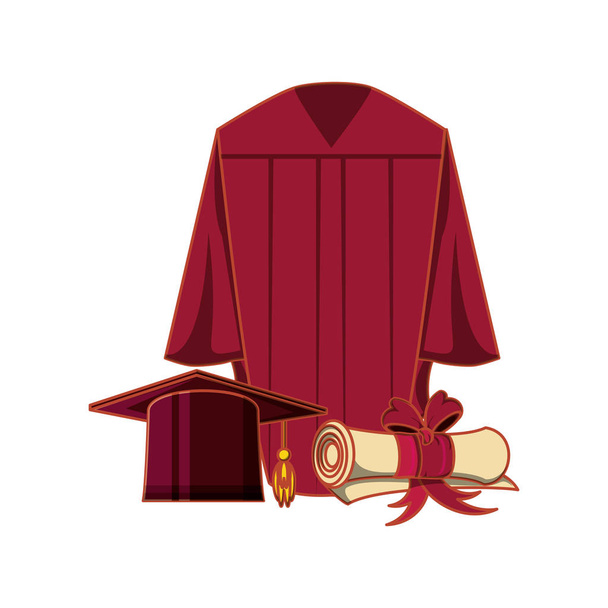 платье с сертификатом и шляпным дипломом
 - Вектор,изображение