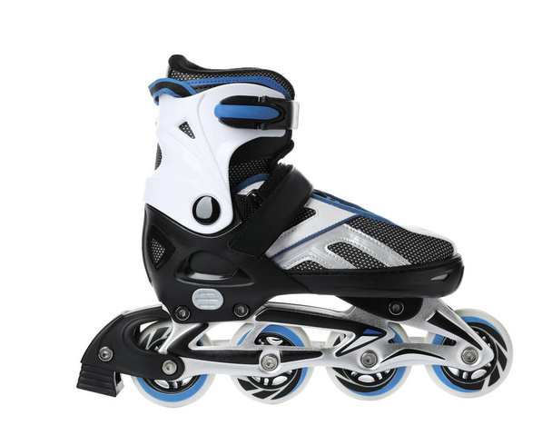 Modern inline roller skate on white background - Фото, зображення