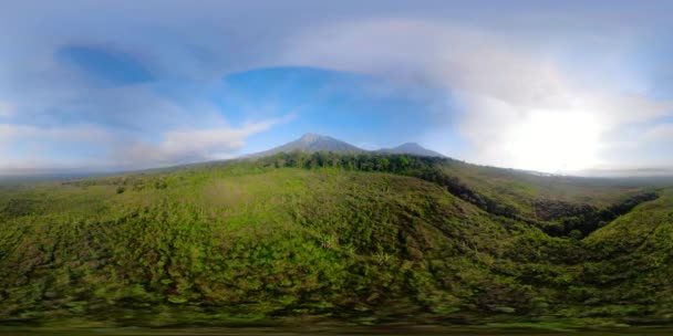 tropical landscape rainforest and mountains vr360 - Footage, Video