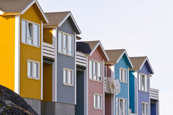 πολύχρωμα σπίτια - Φωτογραφία, εικόνα