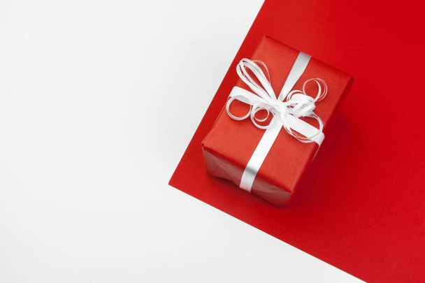 gift box on color background - 写真・画像