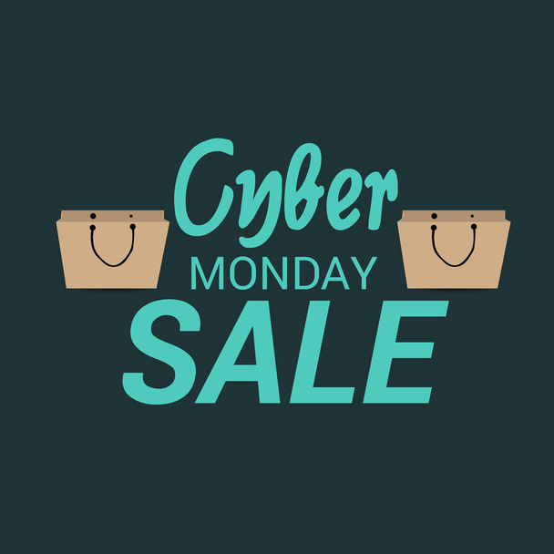Vector illustration of a Banner/Background for Cyber Monday Sale. - Διάνυσμα, εικόνα