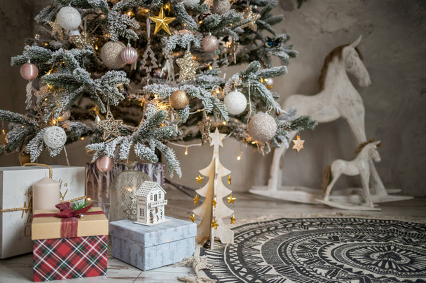 Christmas holiday vintage decorations - Fotó, kép