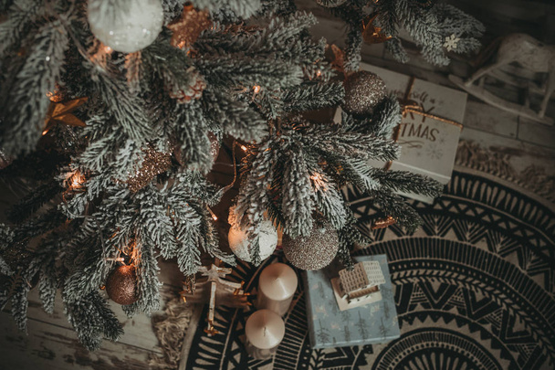 Christmas holiday vintage decorations - Foto, Imagem