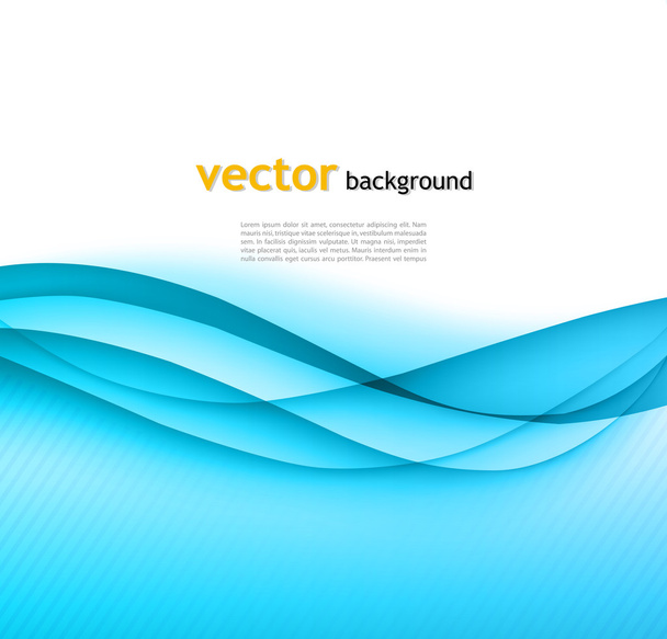 Abstract blue and white banner - Vetor, Imagem