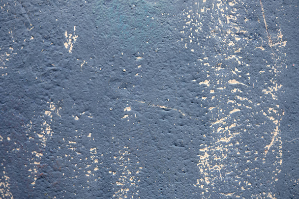 old concrete blue wall background, cement texture for design - Foto, Bild