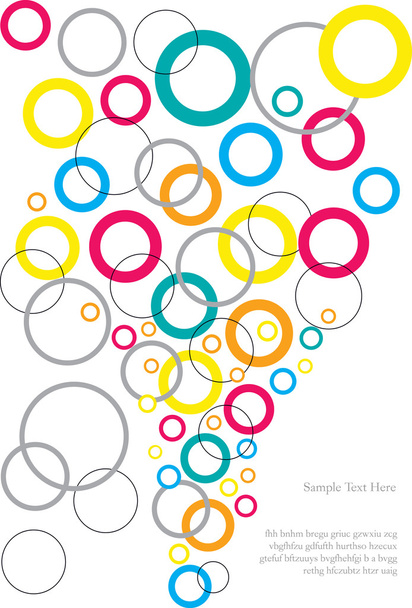 Abstract vector background with circles - Vector, Image