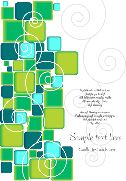 diseño vectorial con azulejos de colores y lugar para el texto
 - Vector, imagen