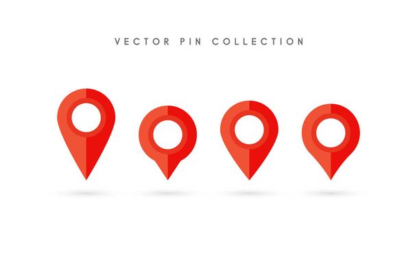 Perno di localizzazione. Mappa pin icona piatta disegno vettoriale
. - Vettoriali, immagini