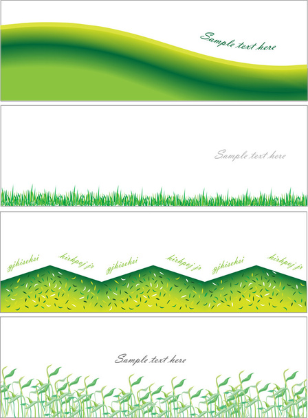 cards with natural motives - Vector, Image