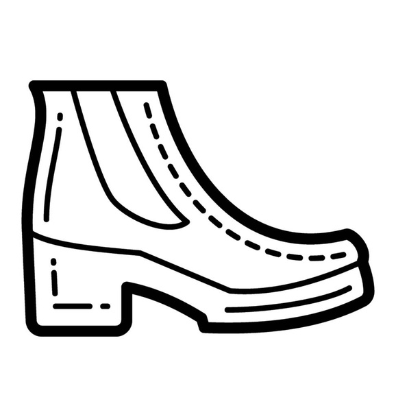 Ankle footwear ,ankle boots icon - Vector, imagen