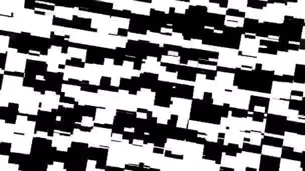 Czarno-białe paski. Komputer generuje abstrakcyjne tło, renderowanie 3D - Materiał filmowy, wideo