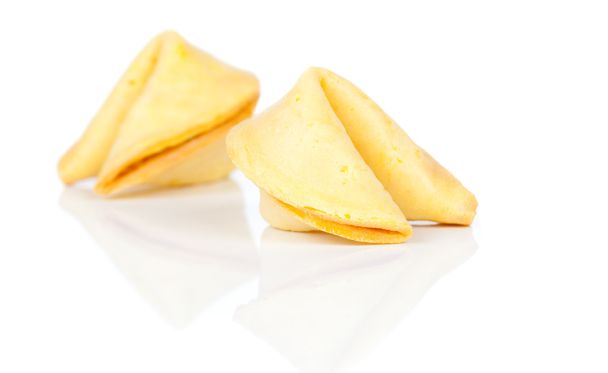 Fortune cookies isolated on white background - Foto, imagen