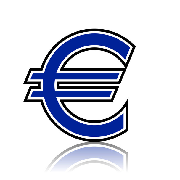 Euro icon vector illustration - Vector, Image