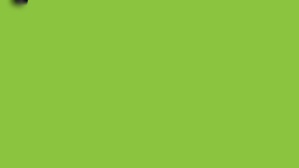 Farbwalze Hintergrundfüllung von weiß nach grün / 4k Animation einer Walze Malhintergrund mit Filles Bänder der Farbe für den Übergang Sequenz, loopable - Filmmaterial, Video