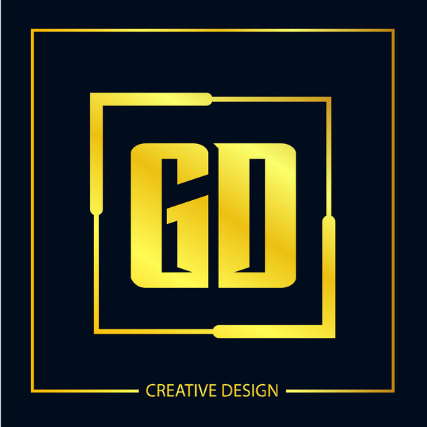 İlk harf Gd Logo tasarım şablonu - Vektör, Görsel