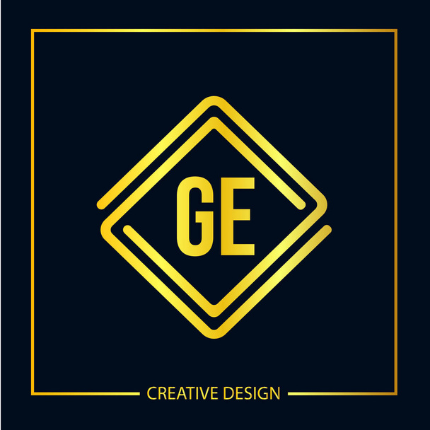Initial Letter GE Logo Template Design - Vector, Image