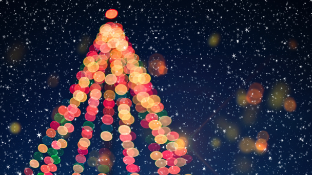 Luminoso e splendente albero di Natale
  - Filmati, video