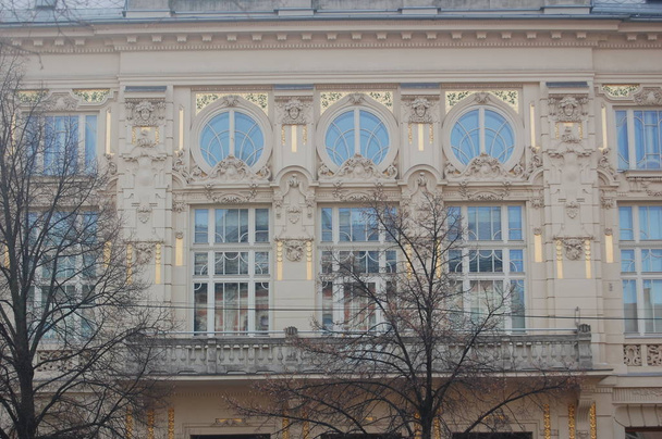 full frame image of beautiful old european building  - Foto, imagen