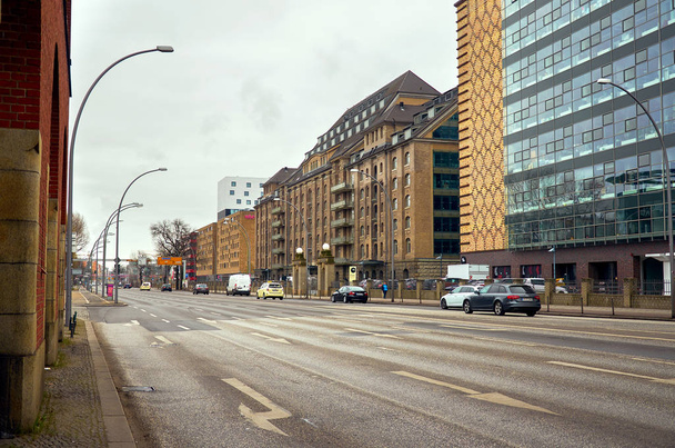 Germany. Berlin. Cityscape of Berlin. Houses and streets. February 17, 2018 - 写真・画像