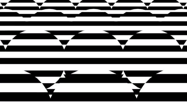 黒と白のストライプ。コンピュータが抽象的な背景、 3Dレンダリングを生成 - 映像、動画