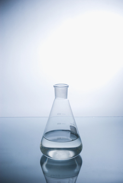 Test-tube with blue liquid isolated - Фото, изображение