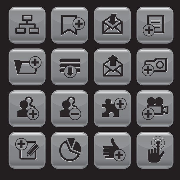 Conjunto de iconos web
 - Vector, imagen