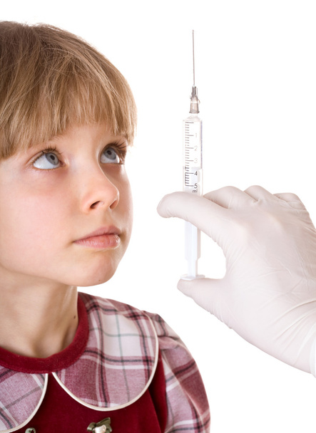 dítě strach k tomu očkování. - Fotografie, Obrázek