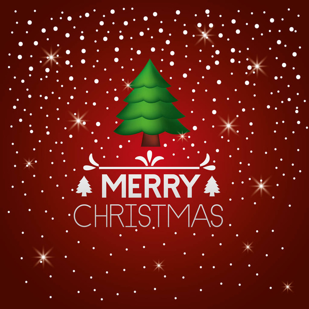 merry christmas card - Vector, imagen
