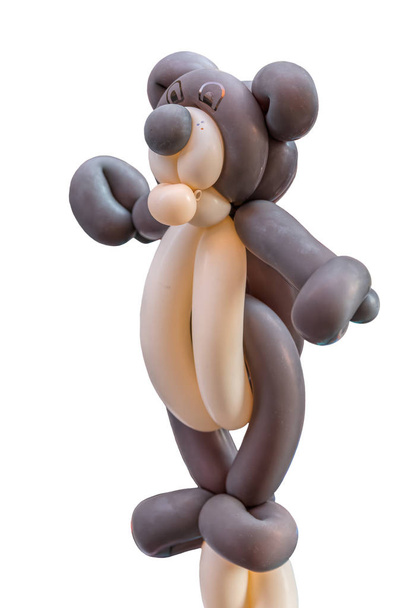 isolated teddy bear mouldable balloon - 写真・画像