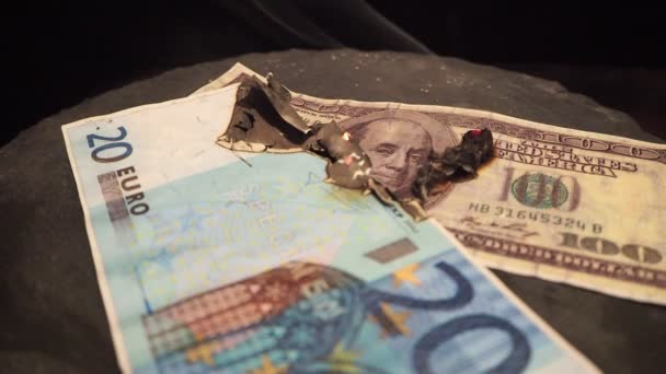 Centoventi euro bruciati nel fuoco
 - Filmati, video