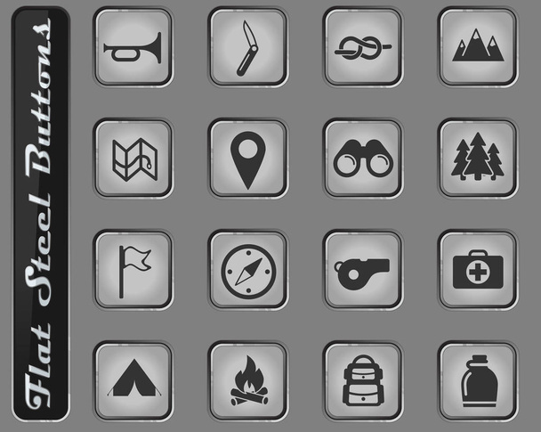 Boy scout simply icons - Vector, Image