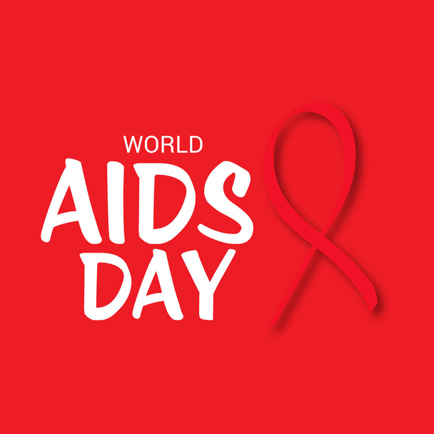 Vector illustration of a Background for World Aids Day Awareness Concept. - Vektor, kép
