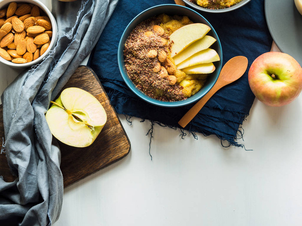 Cozy Breakfast food concept with turmeric amaranth - Foto, immagini
