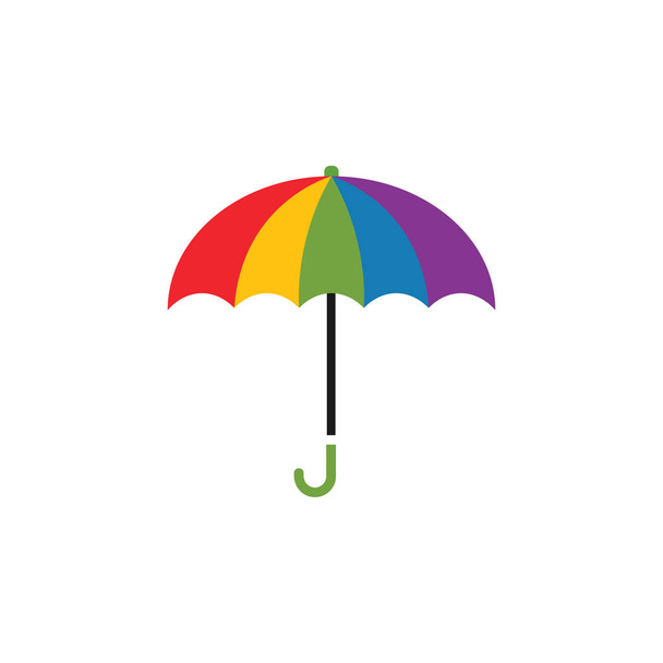 bunte Regenschirm Grafik Design Template Vektor - Vektor, Bild