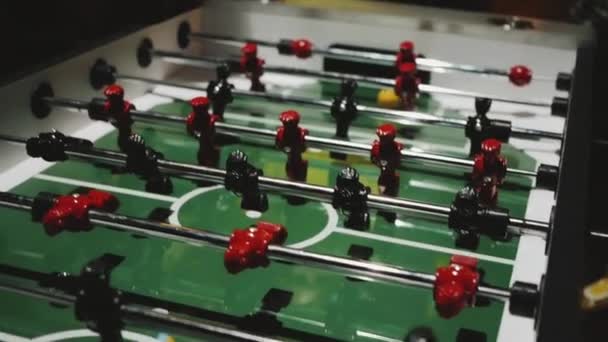 Table soccer. Foosball. - Footage, Video