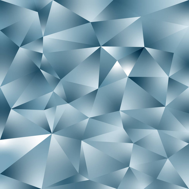 διάνυσμα αφηρημένη ακανόνιστο πολυγωνικό τετράγωνο φόντο - τρίγωνο χαμηλή poly μοτίβο - μεταλλικών πλακών γκρι χρώμα  - Διάνυσμα, εικόνα