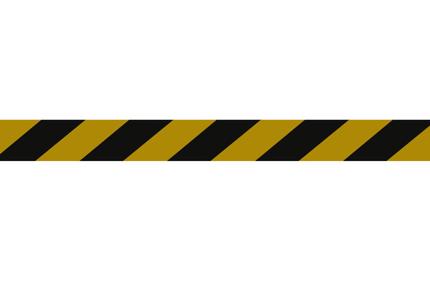 Warnung Linie isoliert auf weißem Hintergrund - Foto, Bild
