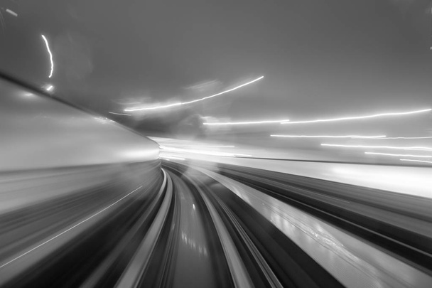 Hız hareket kentsel Otoban yolu tüneli - Fotoğraf, Görsel