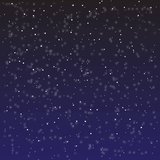 Cae el fondo de nieve. Ilustración vectorial con copos de nieve Cielo nevado de invierno. Eps 10
. - Vector, Imagen