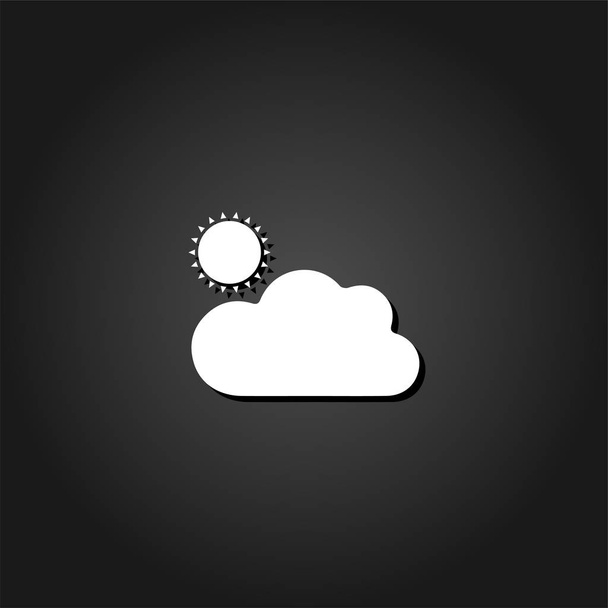 Sunny icon flat - Vecteur, image