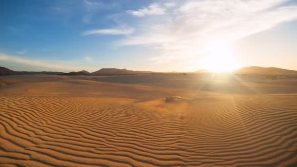 Video vom Sonnenuntergang Wüstenlandschaft - Filmmaterial, Video