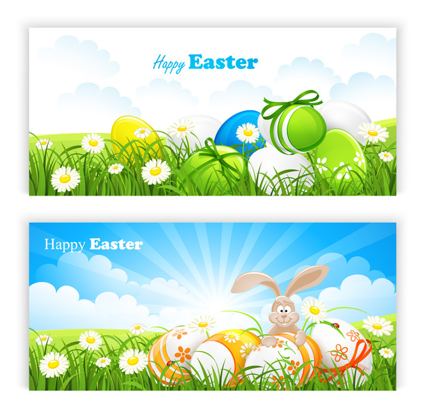 Easter banners - ベクター画像