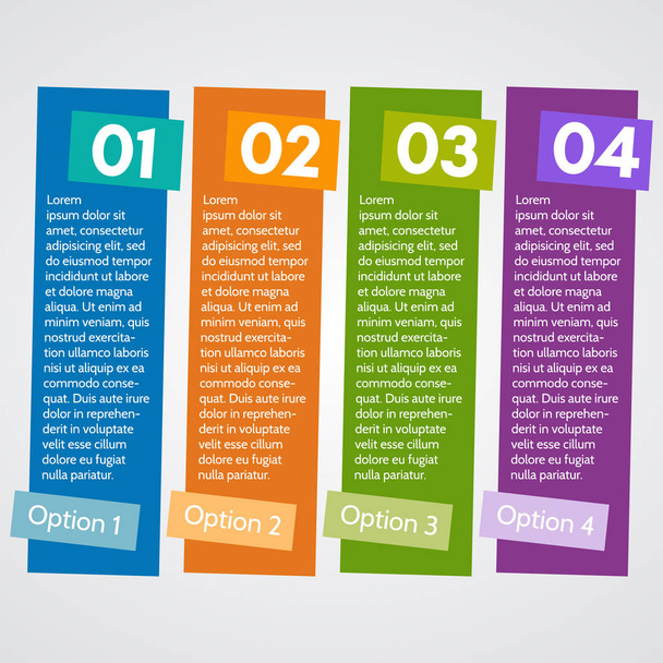 Four elements of infographic design - Vektori, kuva