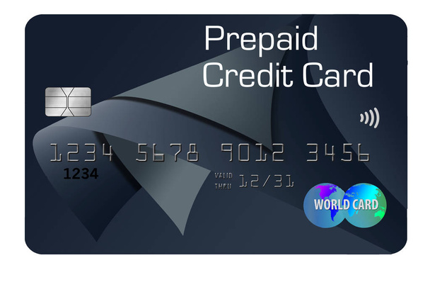 Tutaj jest pre-paid karty kredytowej można poprawić zdolność kredytową. - Zdjęcie, obraz