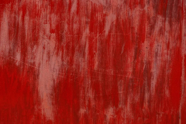Texture of an old red iron wall of a private building - Photo, Image