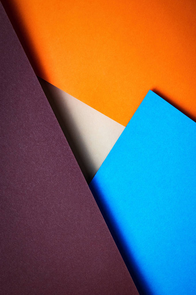 arka plan basit geometrik birleşim ile renkli kağıtları - Fotoğraf, Görsel