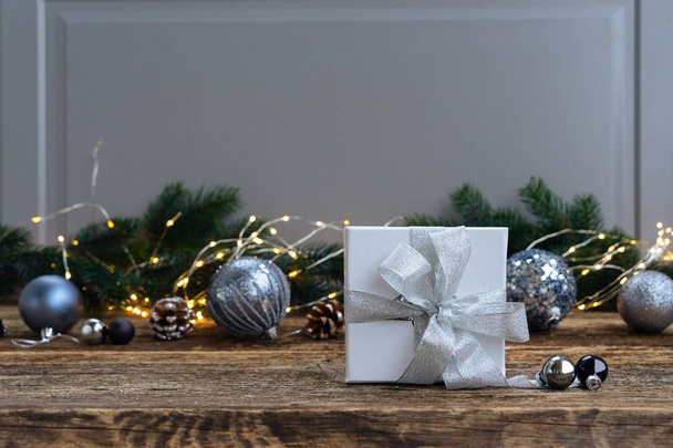 Élégant Noël gris
 - Photo, image