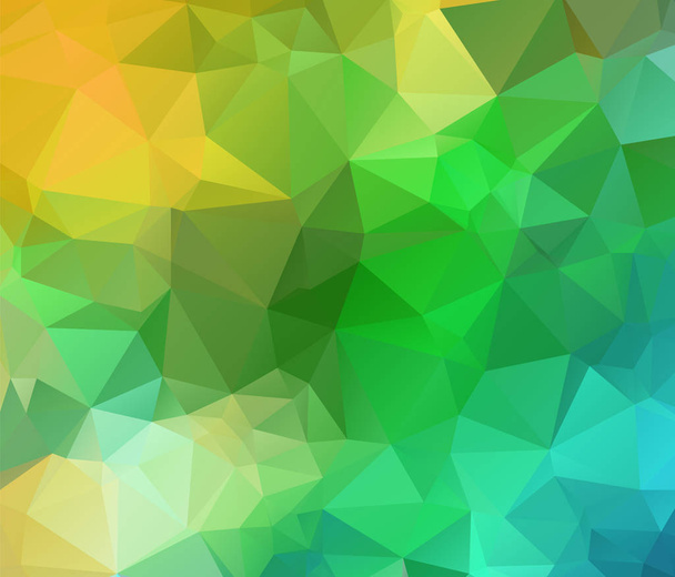 Abstract Geometric polygonal background - triangle low poly pattern - full color spectrum rainbow - Vector, Image